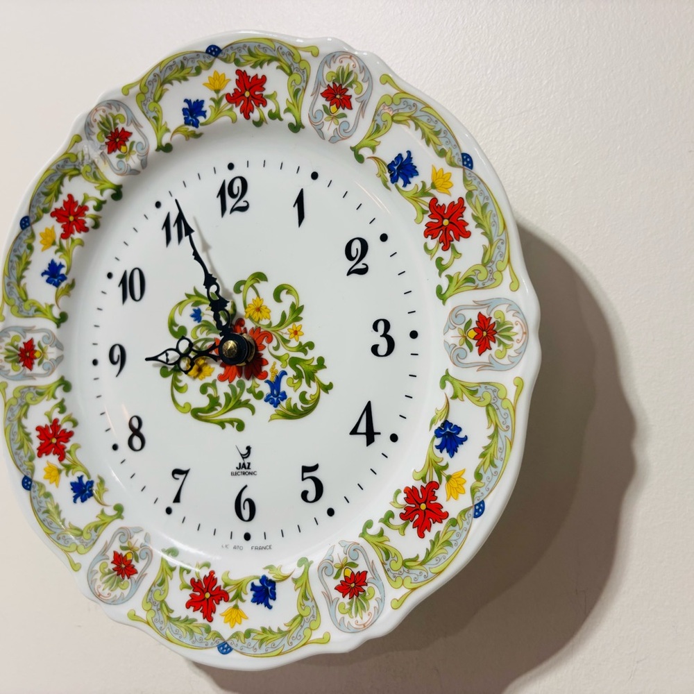Vintage❤️Rare❤️Jax Limoges China Porcelain Wall Clock - Picture 4 of 7
